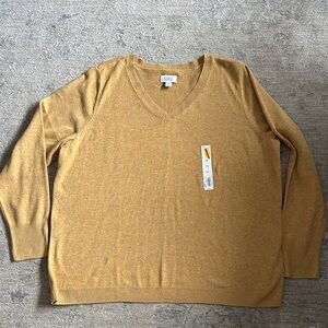 Croft & Barrow ladies X1 gold colored sweater
